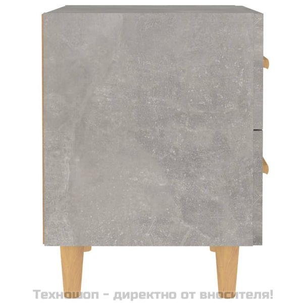 Нощно шкафче, бетонно сиво, 40x35x47,5 см, ПДЧ