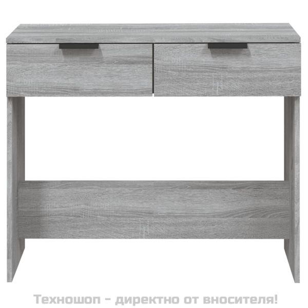 Конзолна маса, сив сонома, 90x36x75 см, инженерно дърво