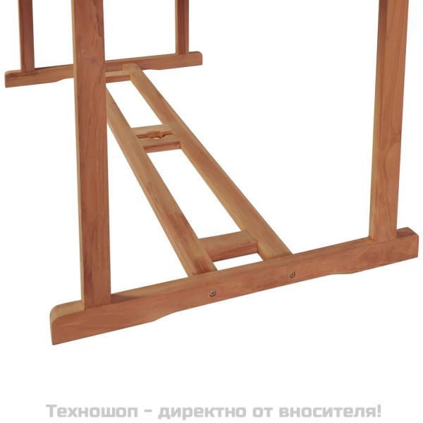 Градинска маса, 180x90x75 cм, тиково дърво масив