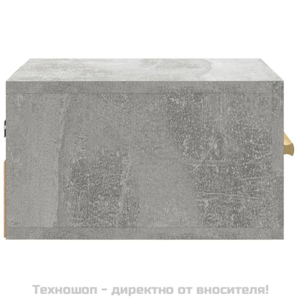 Нощни шкафчета за стенен монтаж 2 бр бетонно сиви 35x35x20 см