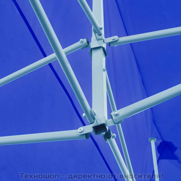 Сгъваема pop-up парти шатра, синя, 3x6 м