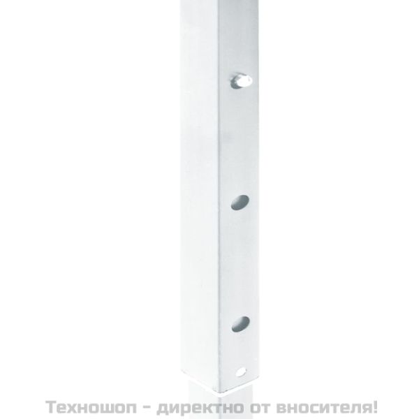 Сгъваема парти палатка със странични стени, бяла, 3x3 м