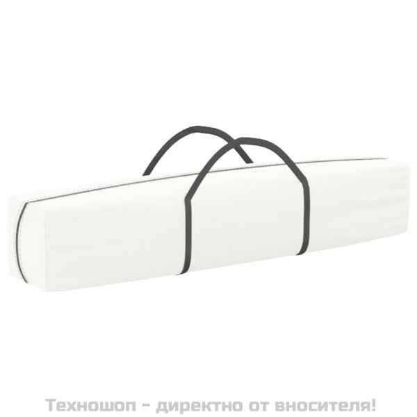 Сгъваема парти палатка със странични стени, бяла, 3x3 м