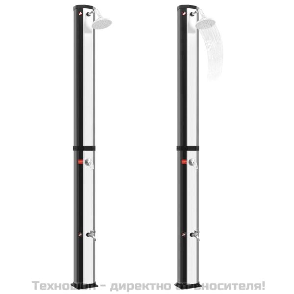 Външен соларен душ с душ слушалка и кран 35 л