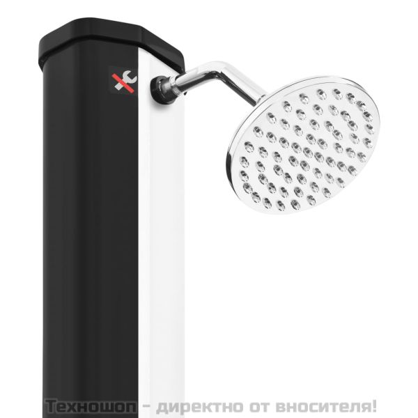 Външен соларен душ с душ слушалка и кран 35 л