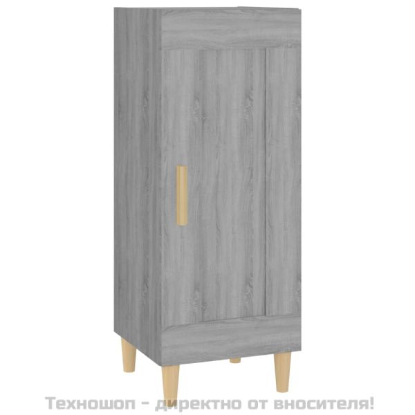 Сайдборд, сив сонома, 34,5x34x90 см, инженерно дърво