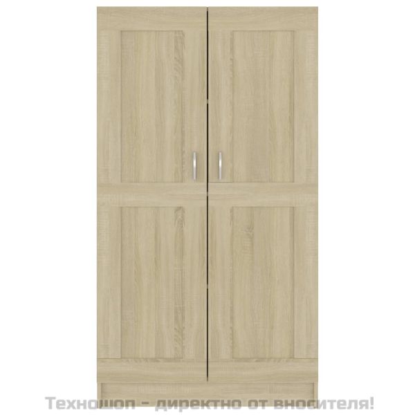 Шкаф за книги, дъб сонома, 82,5x30,5x150 см, инженерно дърво