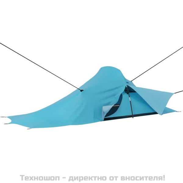 Палатка за къмпинг, 317x240x100 см, синя