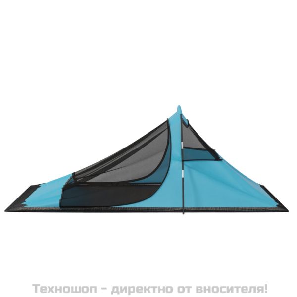 Палатка за къмпинг, 317x240x100 см, синя