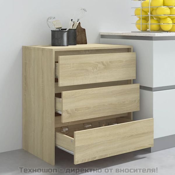 Сайдборд, дъб сонома, 70x41x75 см, инженерно дърво