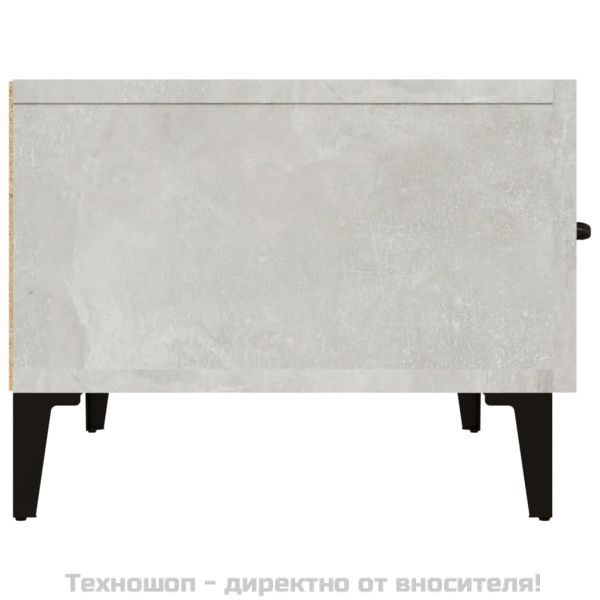 vidaXLТВ шкаф, бетонно сив, 150x34,5x30 см, инженерно дърво