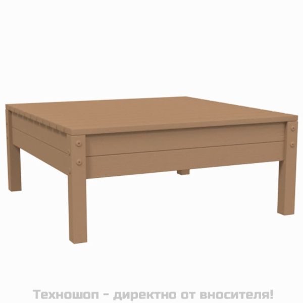 Градински комплект от 3 части с кремави възглавници бор масив