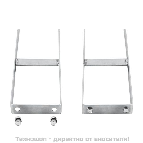 Земни анкери за WPC ограда, 2 бр, стомана, 40 см