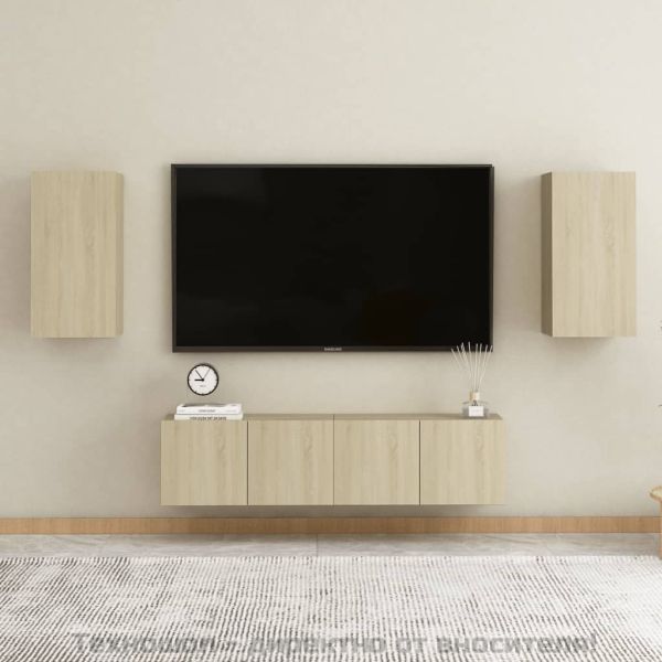 ТВ шкаф, дъб сонома, 30,5x30x60 см, инженерно дърво