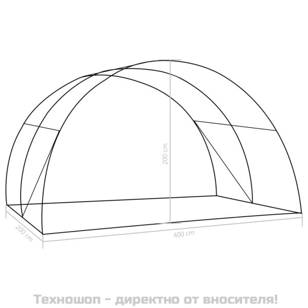 Оранжерия 8 м² 2x4x2 м