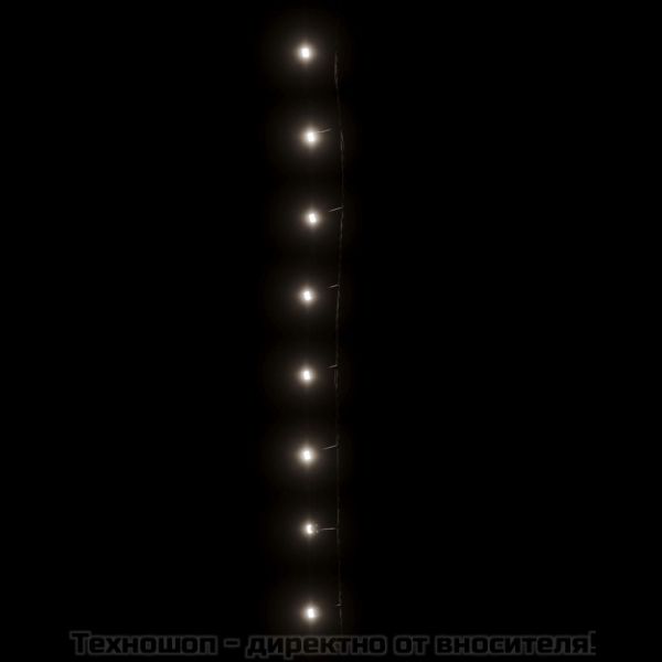 Светещ стринг 2000 LED закрито и открито 200 м IP44 студено бял