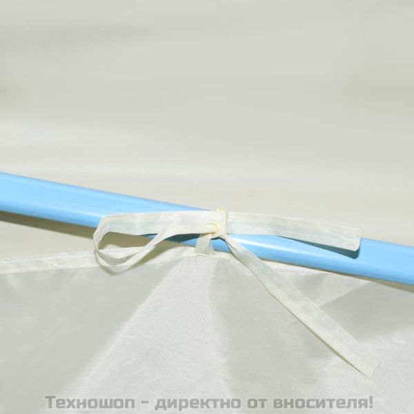 Сгъваема шатра с 5 странични стени, 3x9 м, кремава