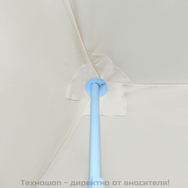 Сгъваема шатра с 5 странични стени, 3x9 м, кремава