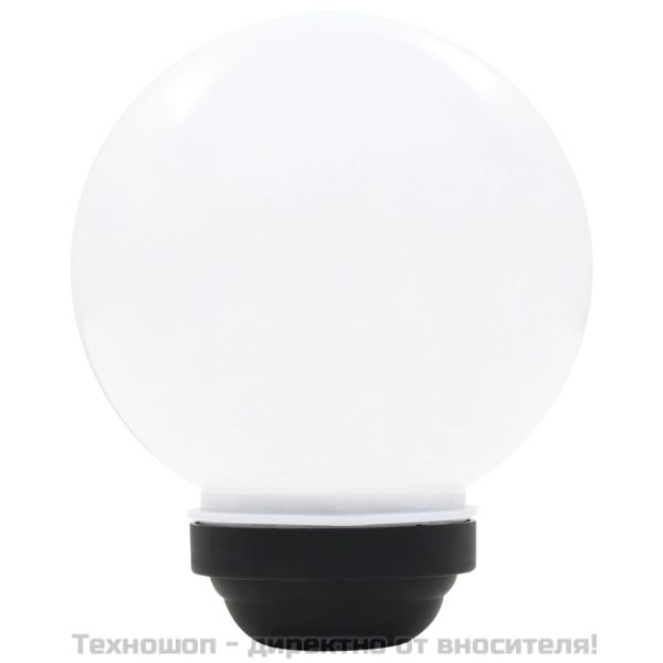 Градински соларни лампи, 4 бр, LED, сферични, 15 см, RGB