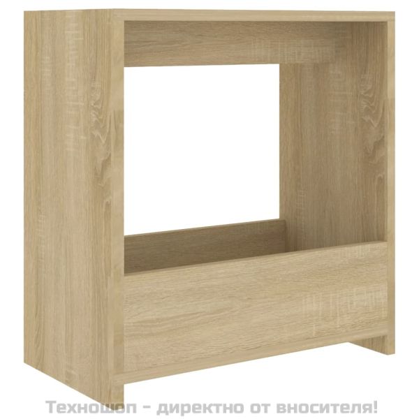 Странична маса, дъб сонома, 50x26x50 см, инженерно дърво