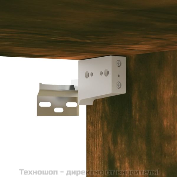 ТВ шкаф, опушен дъб, 80x30x30 см, инженерно дърво