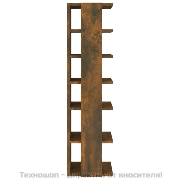 Шкафове за обувки 2 бр опушен дъб 25x27x102 см инженерно дърво