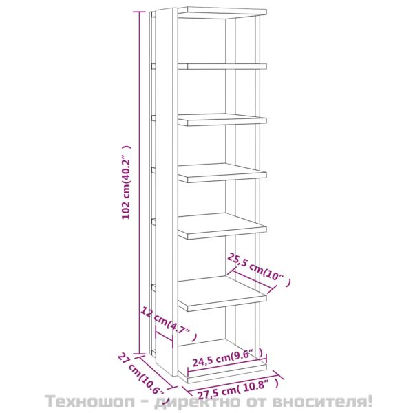 Шкафове за обувки 2 бр опушен дъб 25x27x102 см инженерно дърво