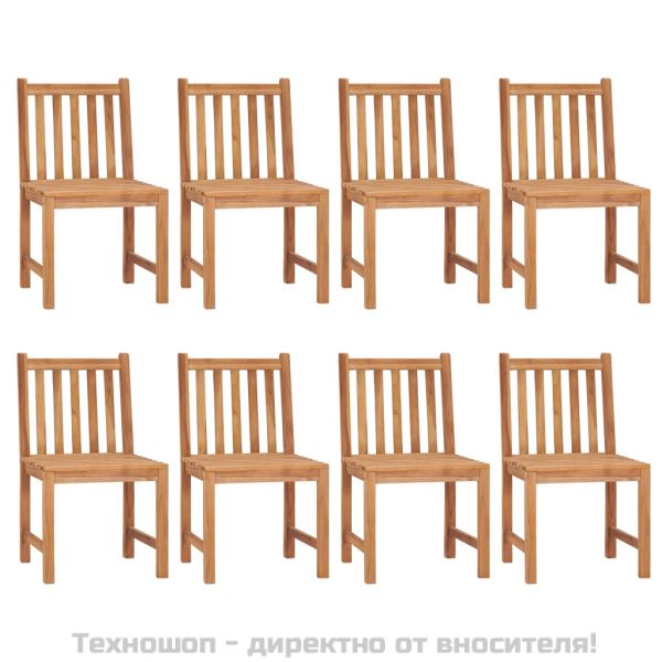 Градински комплект за хранене, 9 части, 180x90 см, масивно тиково дърво