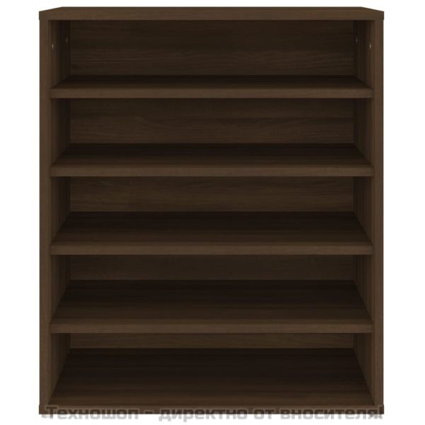 Шкаф за обувки, кафяв дъб, 60x35x70 см, инженерно дърво
