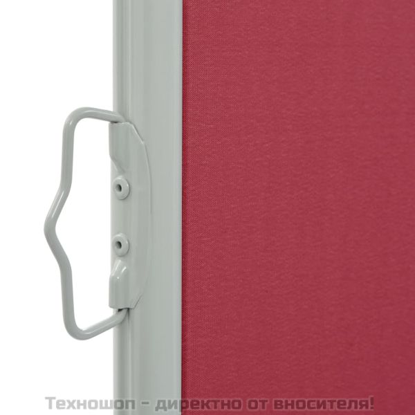 Прибираща се странична тента, 100х300 см, червена