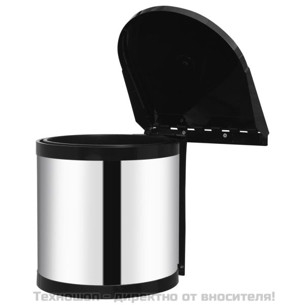 Кухненски вграден кош, неръждаема стомана, 8 л