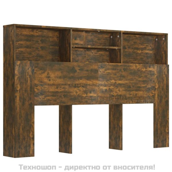 Табла за легло тип шкаф, опушен дъб, 160x19x103,5 см