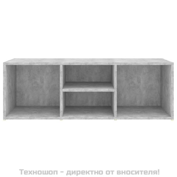 Пейка за съхранение на обувки, бетонно сива, 105x35x35 см