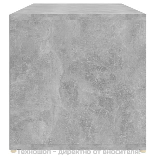 Пейка за съхранение на обувки, бетонно сива, 105x35x35 см