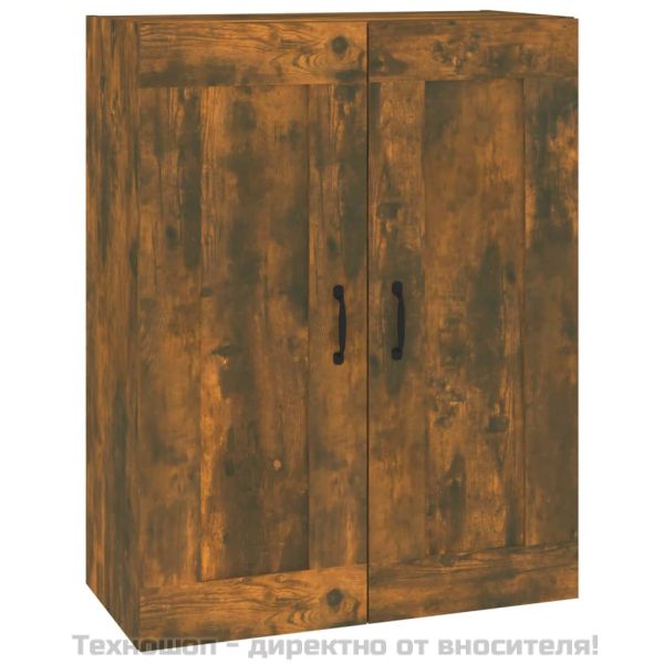 Окачен стенен шкаф, опушен дъб, 69,5x32,5x90 см