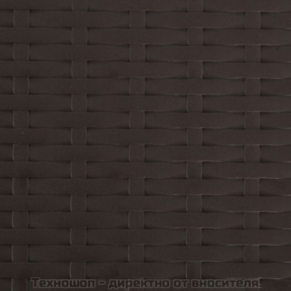 Сгъваеми градински столове, 2 бр, HDPE и стомана, кафяви