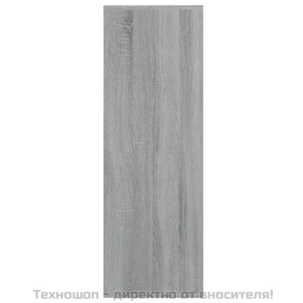 Етажерка за обувки, сив сонома, 54x34x100,5 см, инженерно дърво
