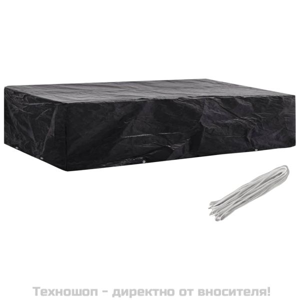 Покривало за градински шезлонг 8 капси 218x77x55 см