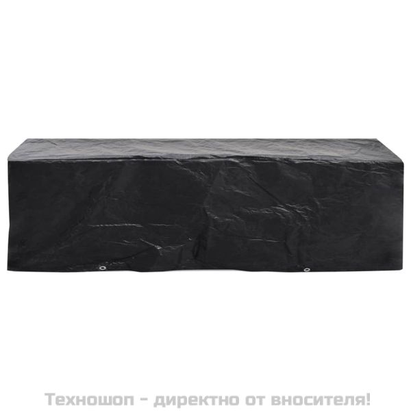 Покривало за градински шезлонг 8 капси 218x77x55 см
