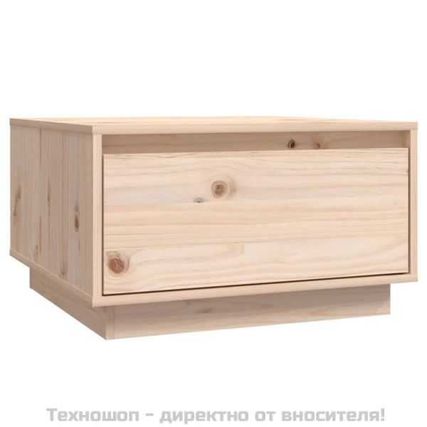 Кафе маса, 55x56x32 см, борово дърво масив