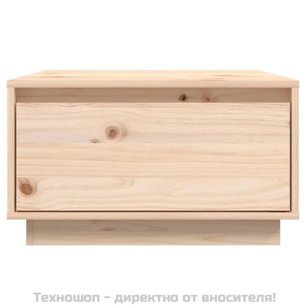 Кафе маса, 55x56x32 см, борово дърво масив