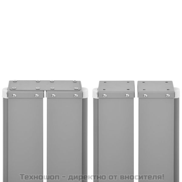 прибираща се странична тента, 160х600 см, кремава