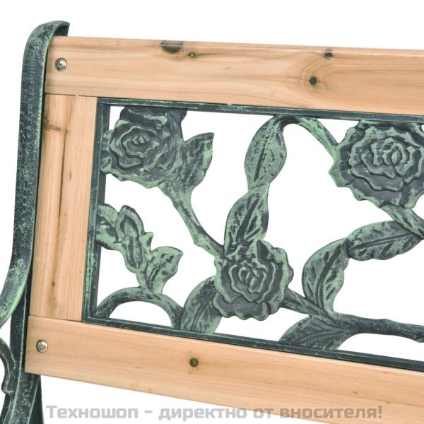 Градинска пейка, 122 cм, дърво