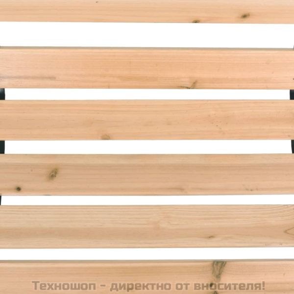 Градинска пейка, 122 cм, дърво