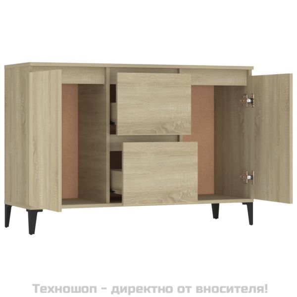 Сайдборд, дъб сонома, 102x35x70 см, инженерно дърво