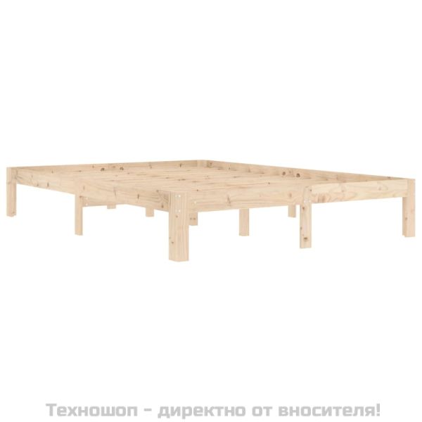 Рамка за легло, бор масив, 140х200 см