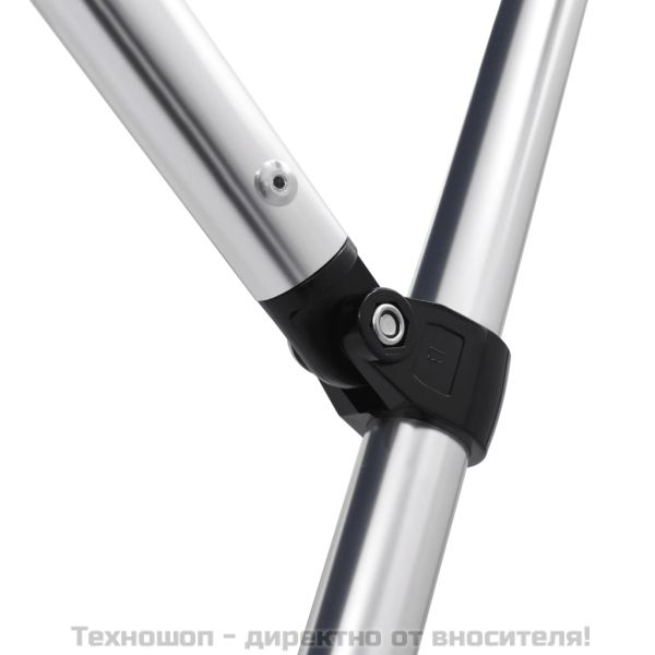 Тента за лодка, 3 дъги, бяла, 183x140x137 см