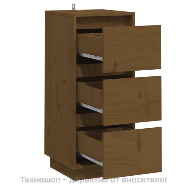 Сайдборди, 2 бр, меденокафяви, 32x34x75 см, бор масив