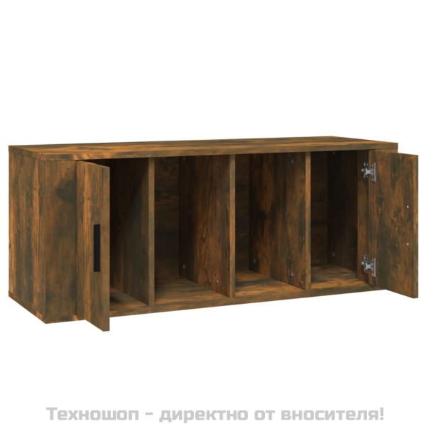 ТB шкаф, опушен дъб, 100x35x40 см, инженерно дърво