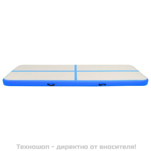 Надуваем дюшек за гимнастика с помпа, 500x100x15 см, PVC, син